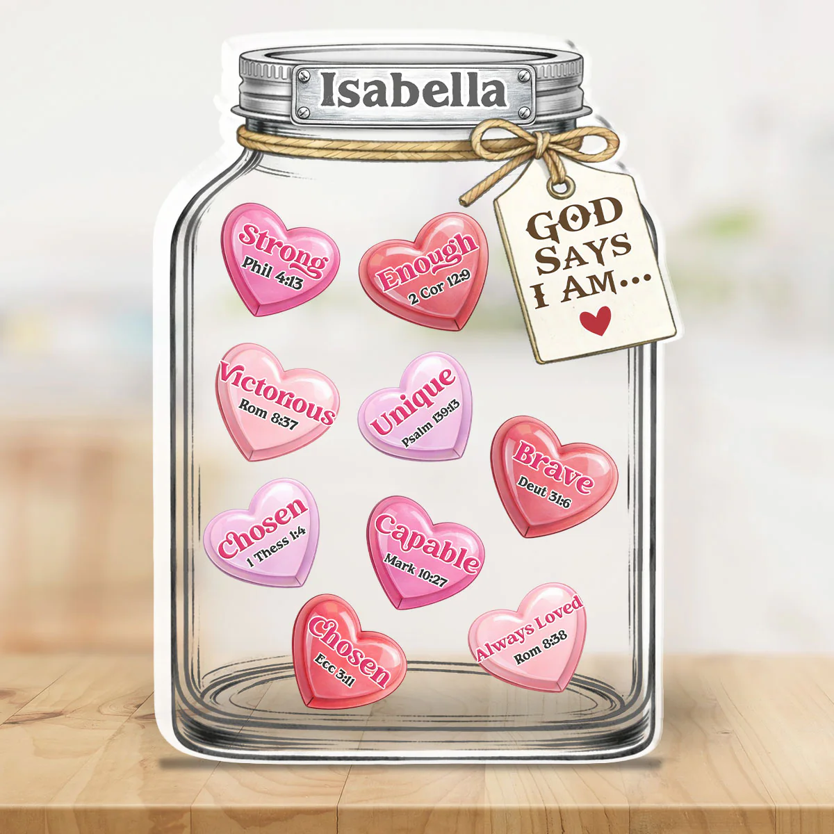 You Are Who God Says You Are - Personalized Custom Acrylic Plaque