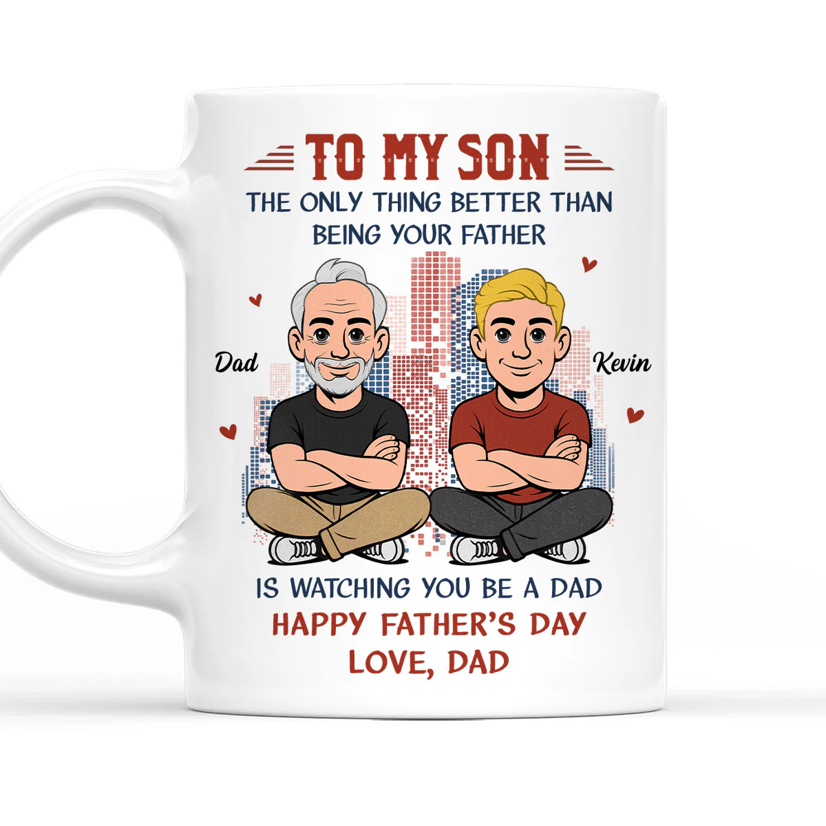You Became Amazing Father - Personalized Custom Coffee Mug