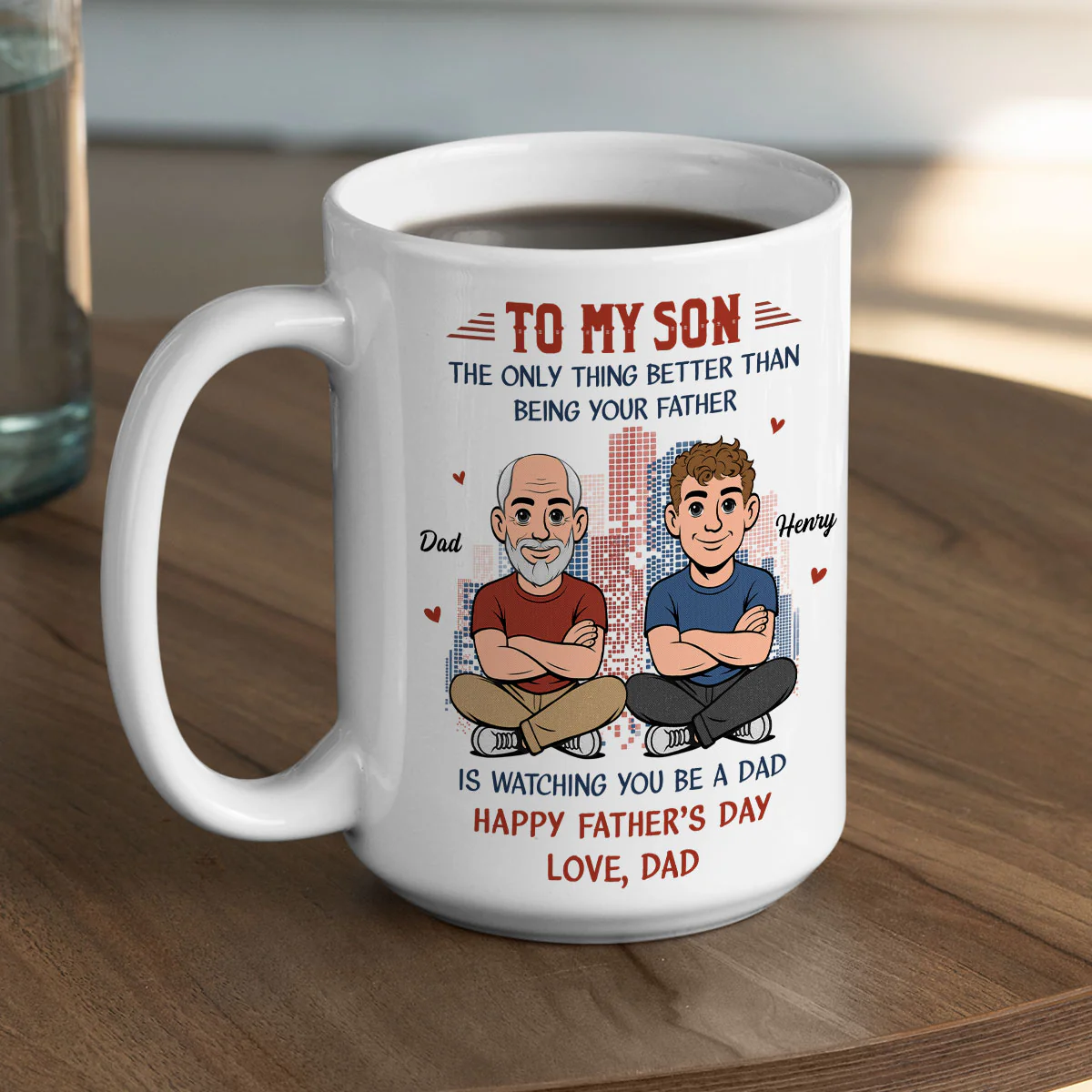 You Became Amazing Father - Personalized Custom Coffee Mug - Image 5