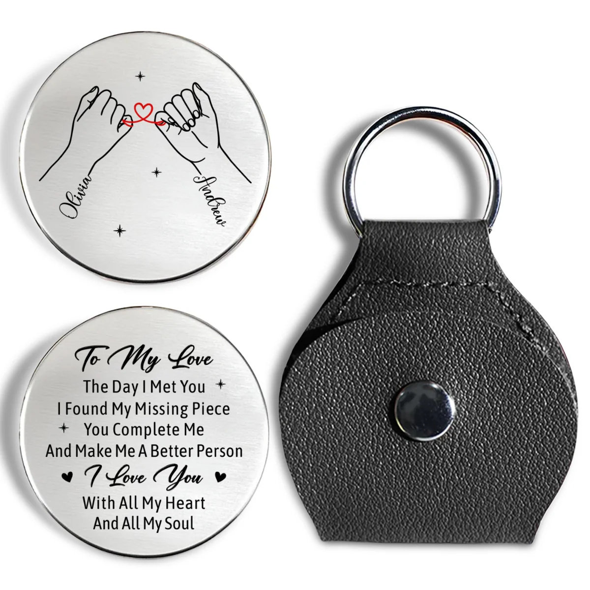 You Complete Me - Personalized Custom Pocket Hug - Image 7