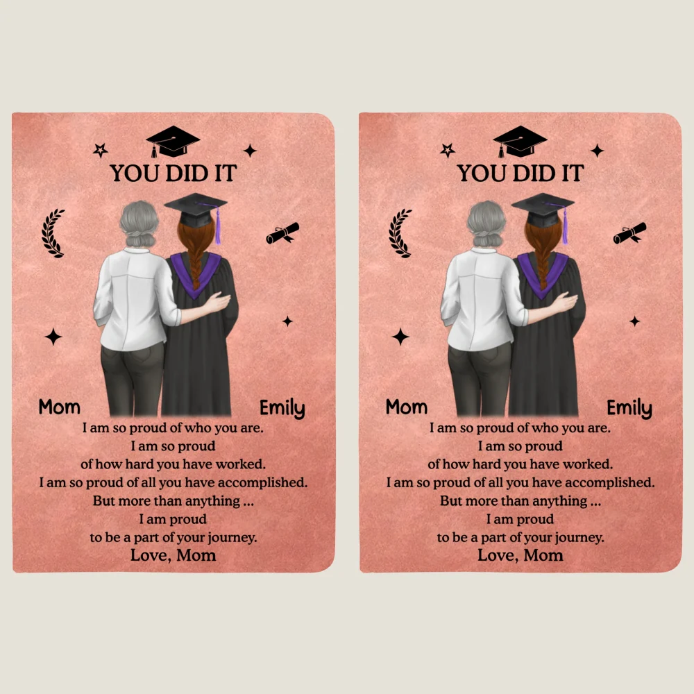 You Did It - Personalized Custom Leather Journal - Image 10