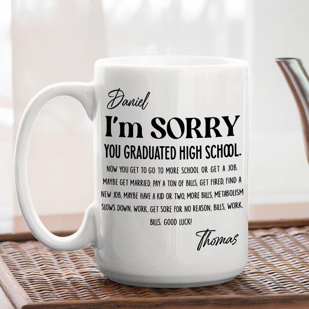 You Graduated - Personalized Custom Coffee Mug - Image 5
