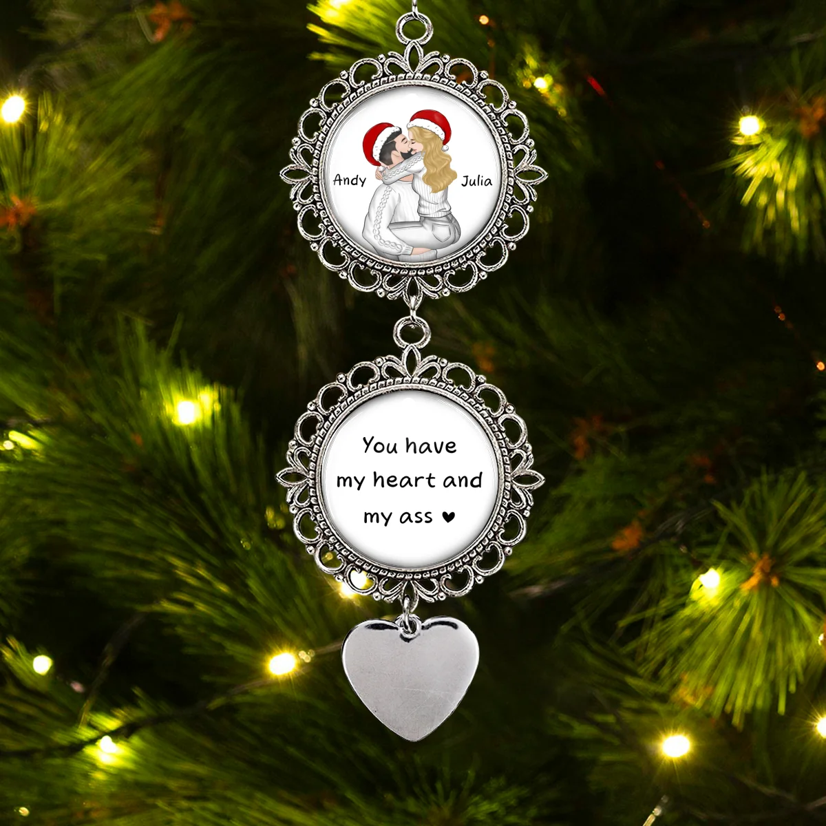 You Have My Heart - Personalized Custom Charming Ornament - Image 7