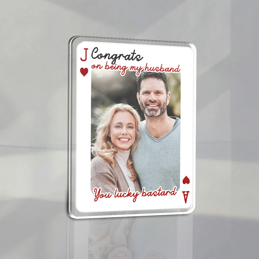 You Lucky Bastard - Personalized Custom Acrylic Car Visor Clip - Image 4