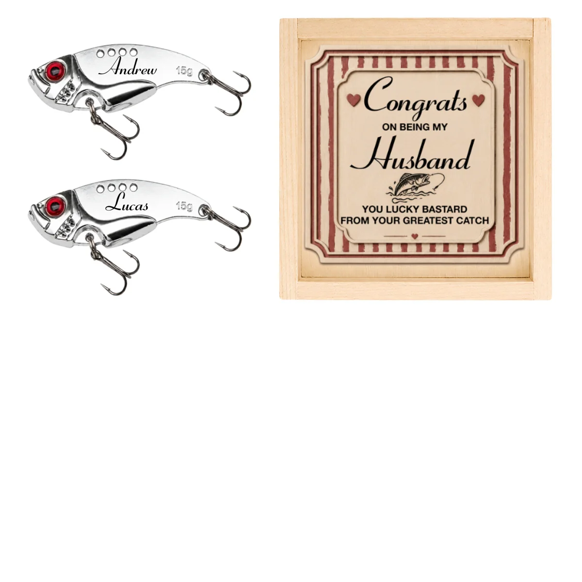 You Lucky Bastard - Personalized Custom Fishing Lure - Image 6