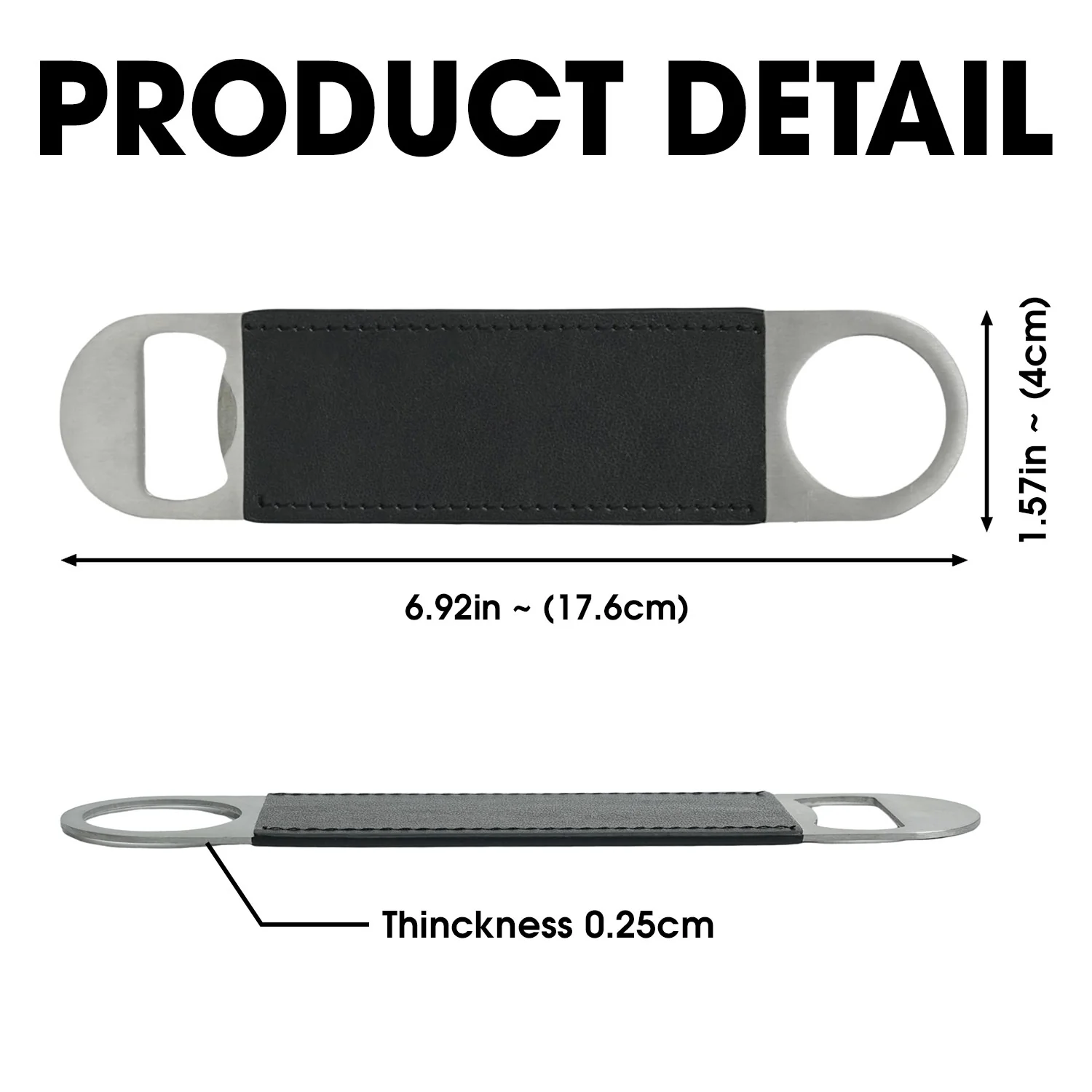 You Lucky Bastard - Personalized Custom Leather Bottle Opener - Image 7