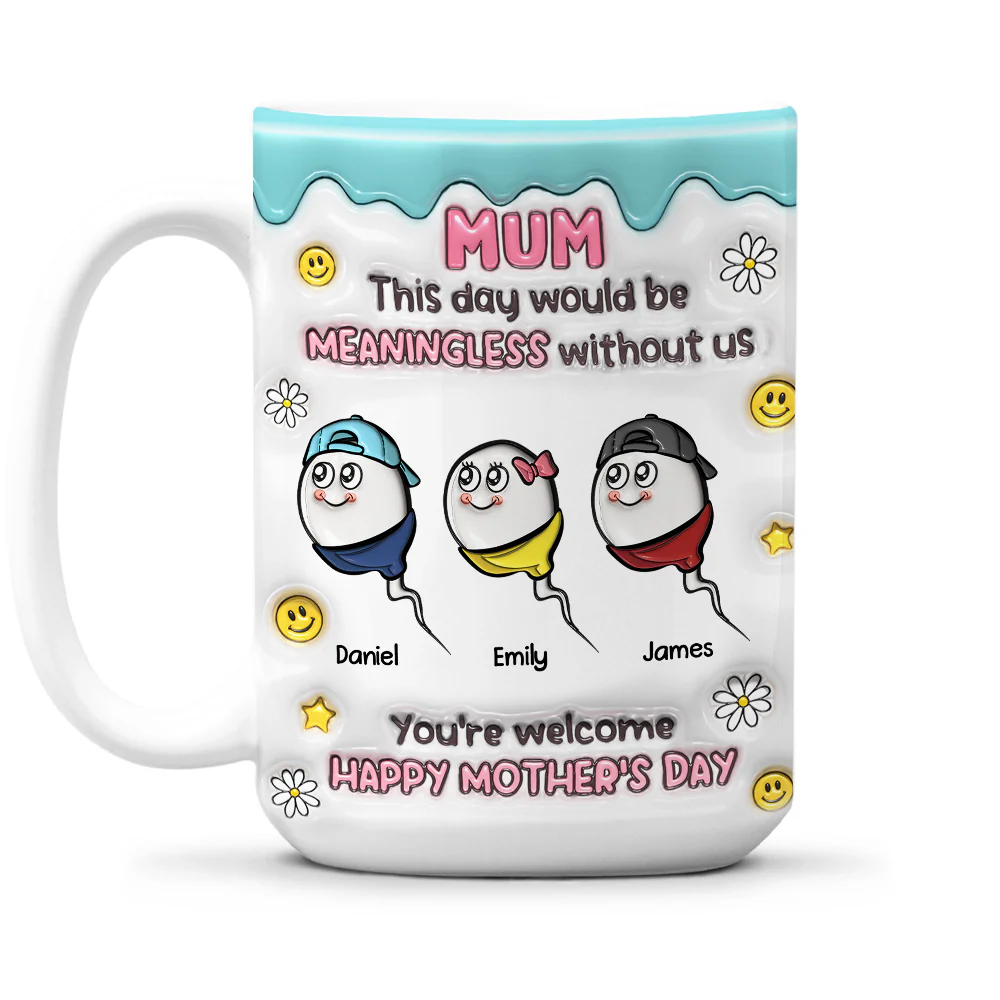 You Made This Day Special - Personalized Custom 3D Inflated Effect Mug - Image 2