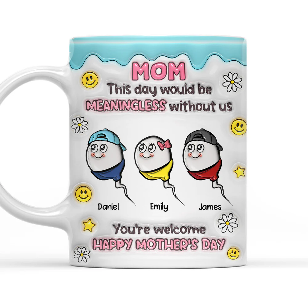 You Made This Day Special - Personalized Custom 3D Inflated Effect Mug - Image 3