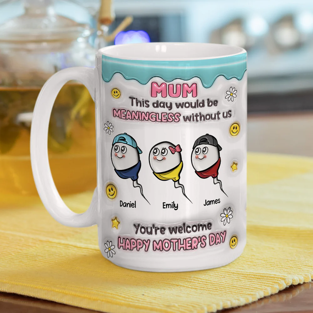 You Made This Day Special - Personalized Custom 3D Inflated Effect Mug - Image 4