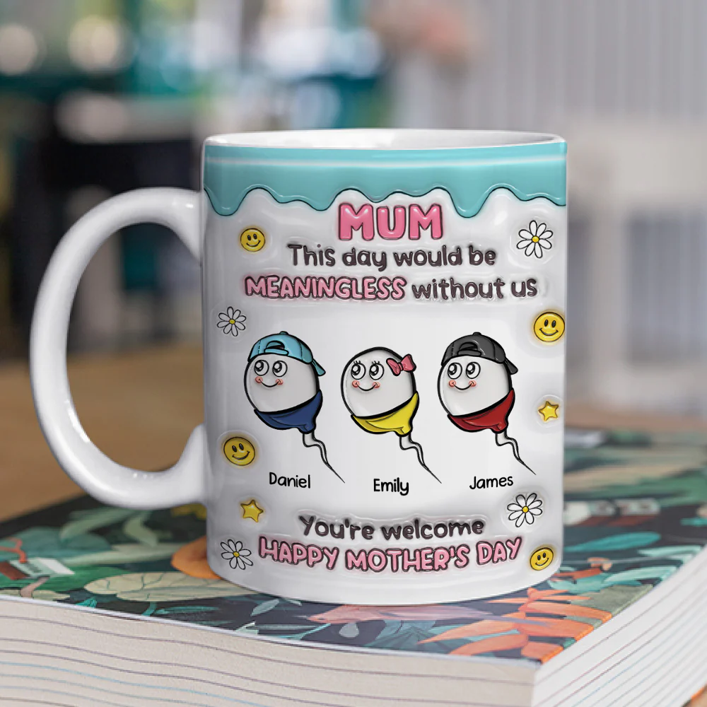 You Made This Day Special - Personalized Custom 3D Inflated Effect Mug - Image 5