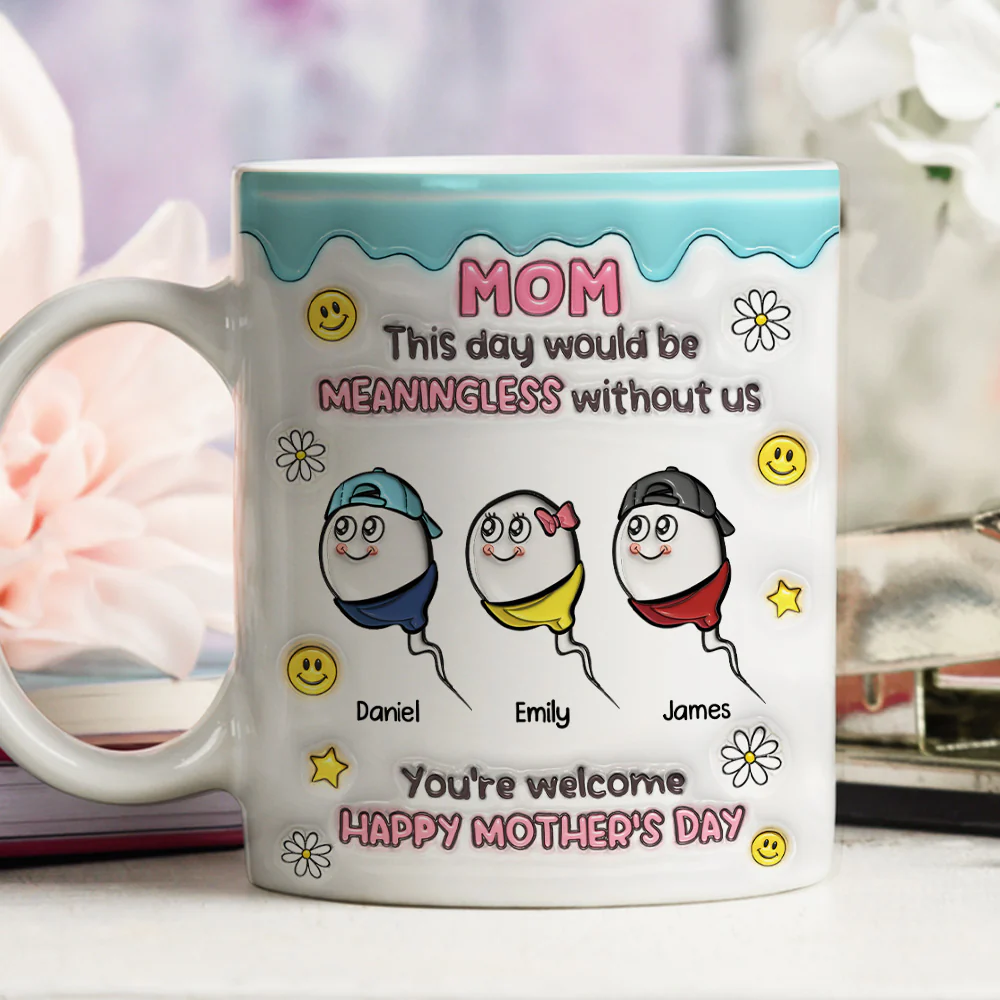 You Made This Day Special - Personalized Custom 3D Inflated Effect Mug - Image 6