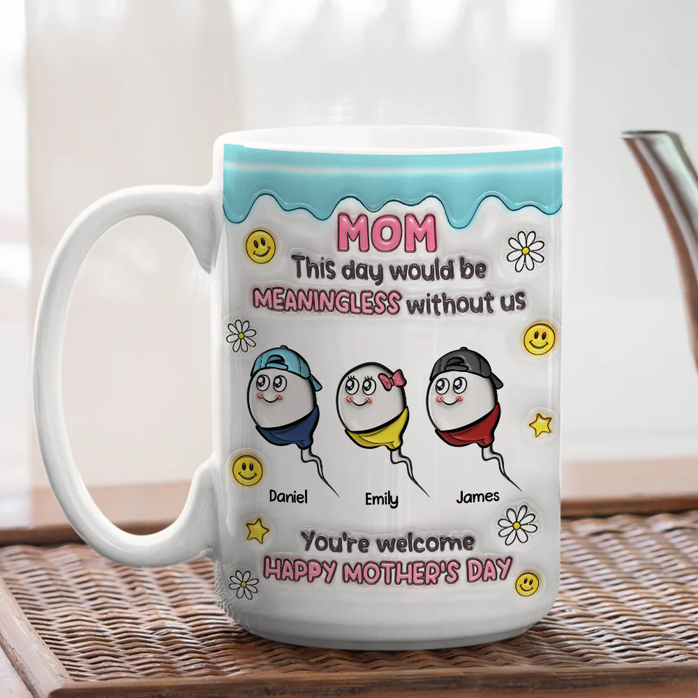 You Made This Day Special - Personalized Custom 3D Inflated Effect Mug - Image 8
