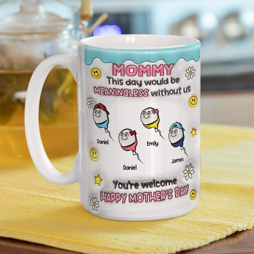 You Made This Day Special - Personalized Custom 3D Inflated Effect Mug - Image 9