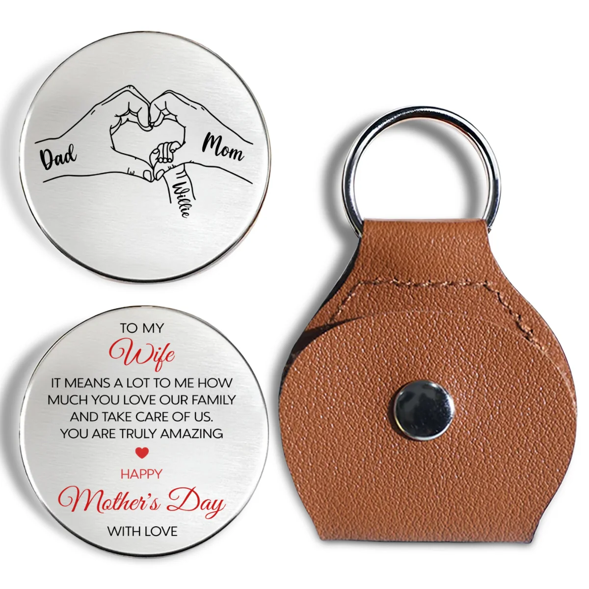 You Mean A Lot To Me - Personalized Custom Pocket Hug - Image 6