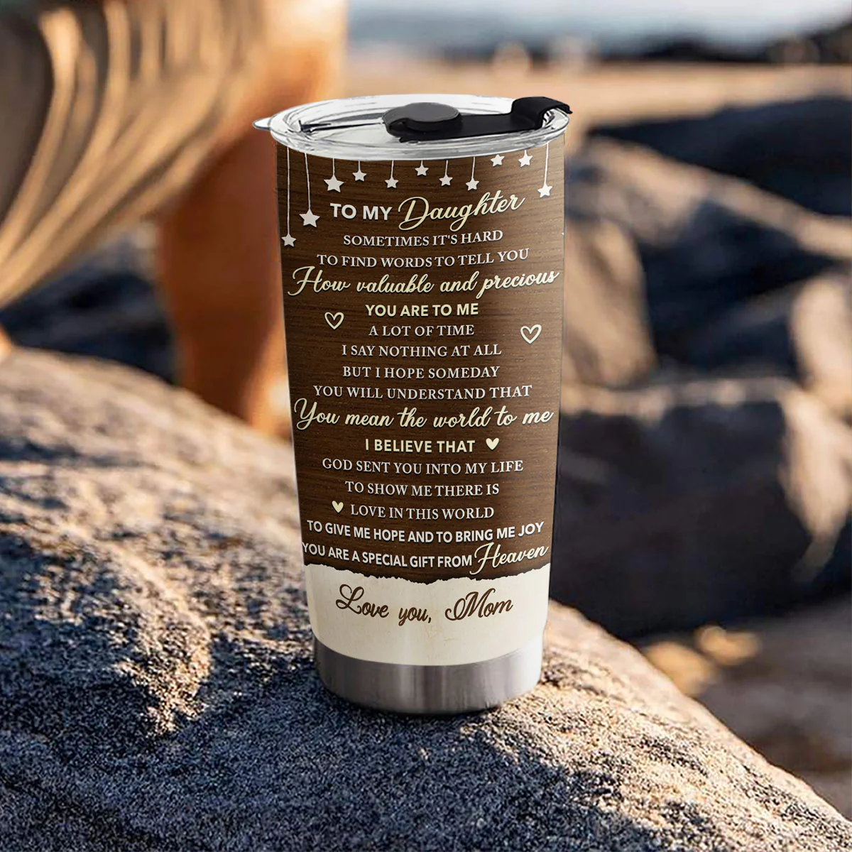 You Mean The World To Me - Personalized Custom Tumbler - Image 5