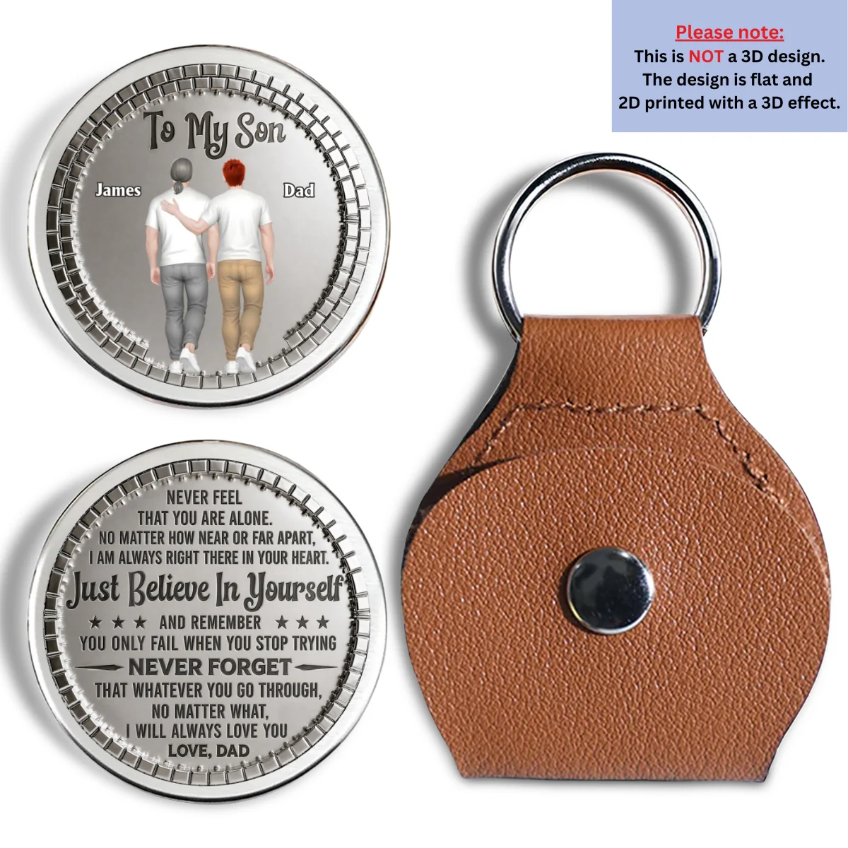 You Only Fail When You Stop Trying - Personalized Custom Pocket Hug - Image 6