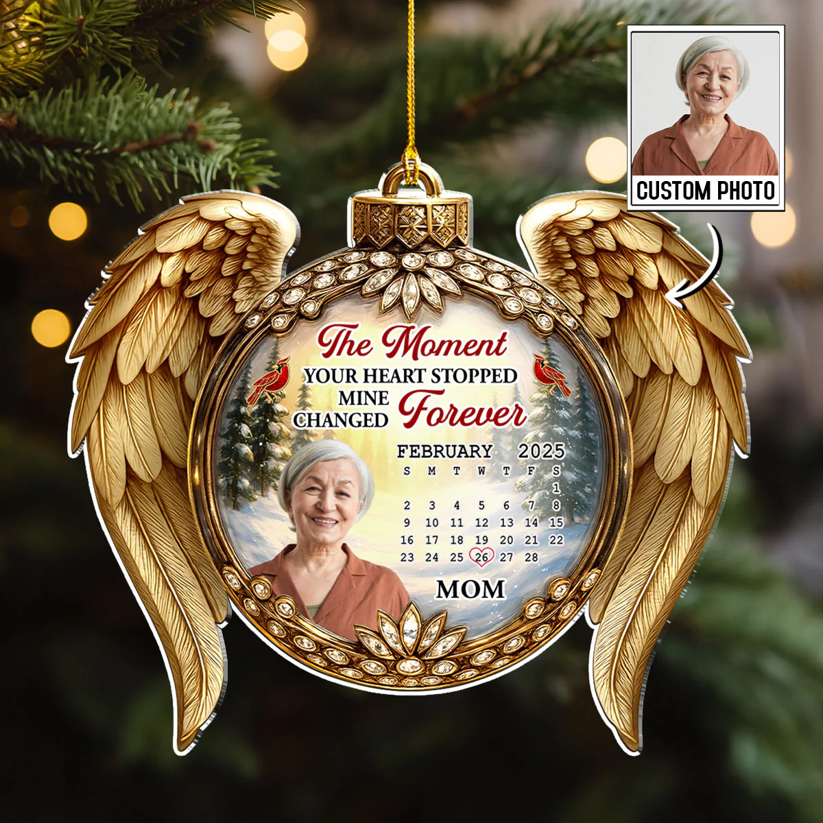 Your Heart Stop - Personalized Custom Acrylic Ornament