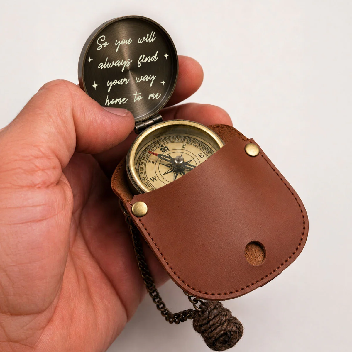 Your Last Everything - Personalized Custom Engraved Pocket Compass - Image 5