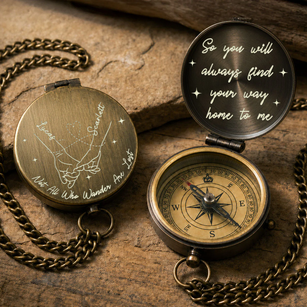Your Last Everything - Personalized Custom Engraved Pocket Compass - Image 6
