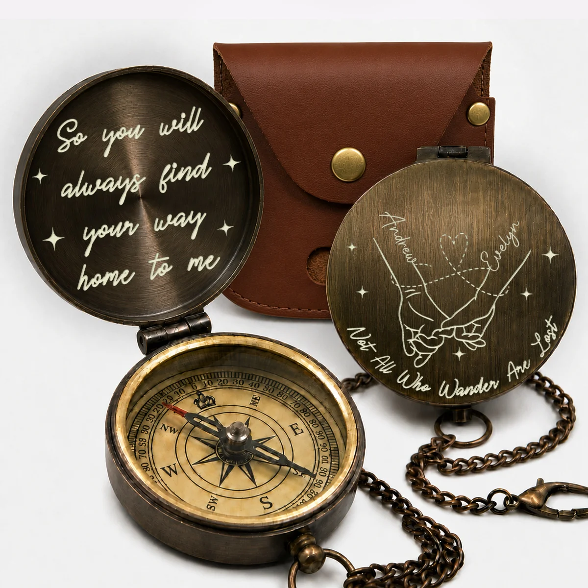 Your Last Everything - Personalized Custom Engraved Pocket Compass - Image 8