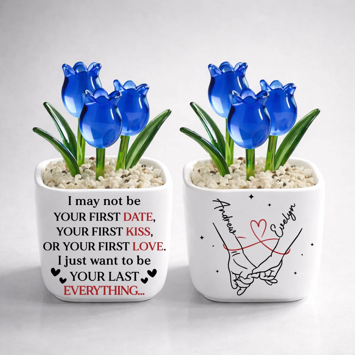 Your Last Everything - Personalized Custom Glass Everlasting Tulips - Image 10