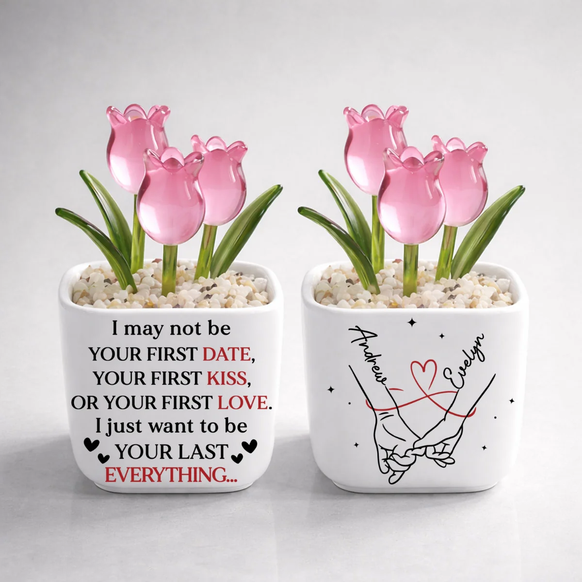 Your Last Everything - Personalized Custom Glass Everlasting Tulips - Image 11