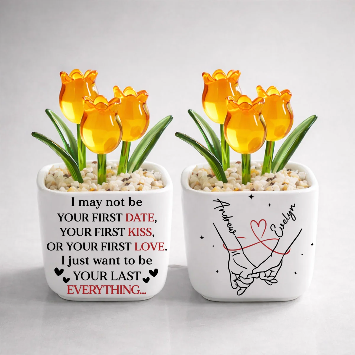 Your Last Everything - Personalized Custom Glass Everlasting Tulips - Image 13