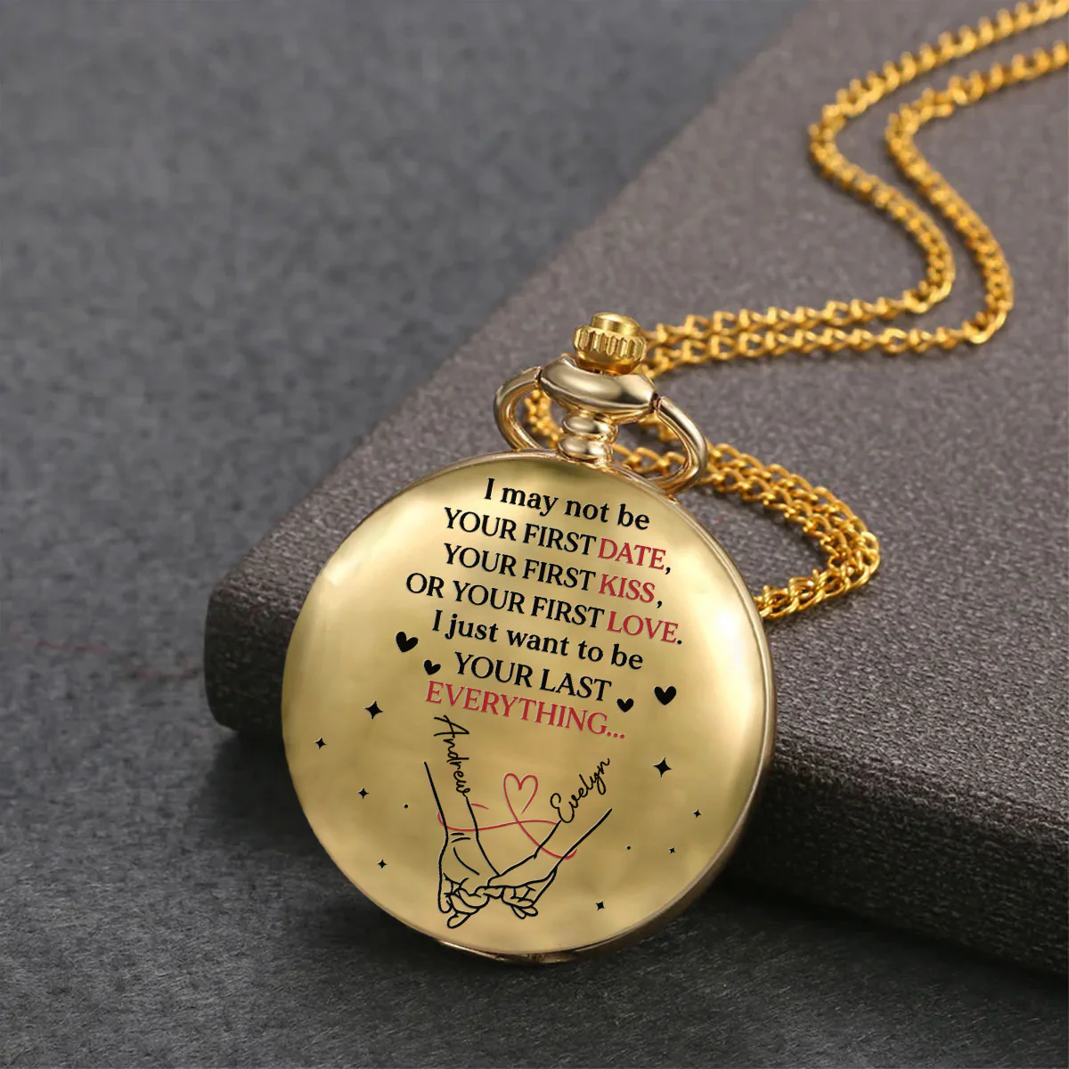Your Last Everything - Personalized Custom Print Pocket Watch - Image 2