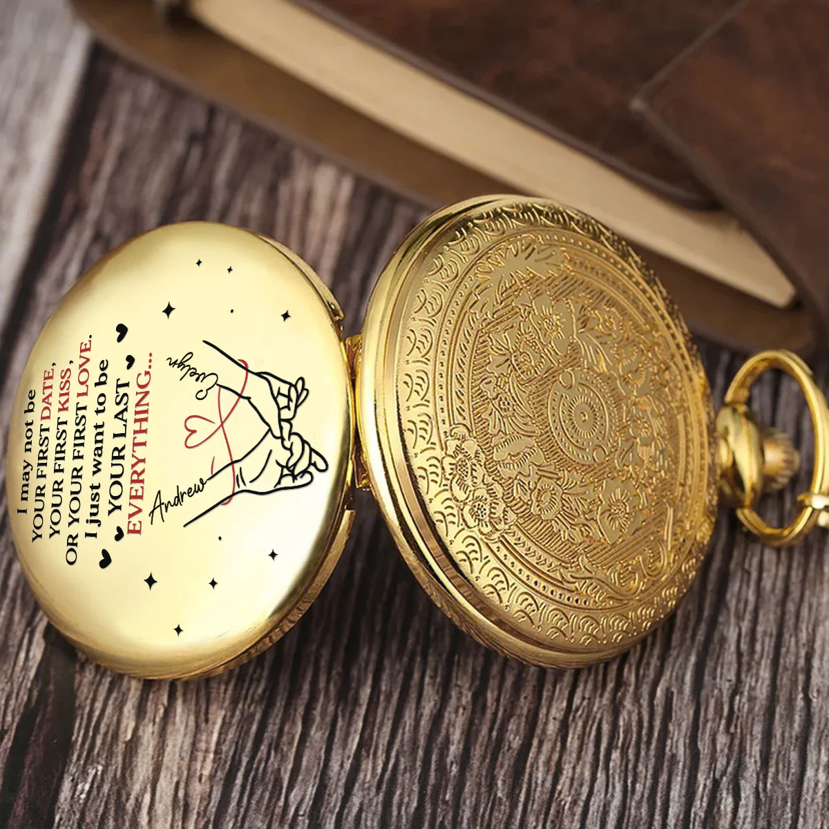 Your Last Everything - Personalized Custom Print Pocket Watch - Image 3