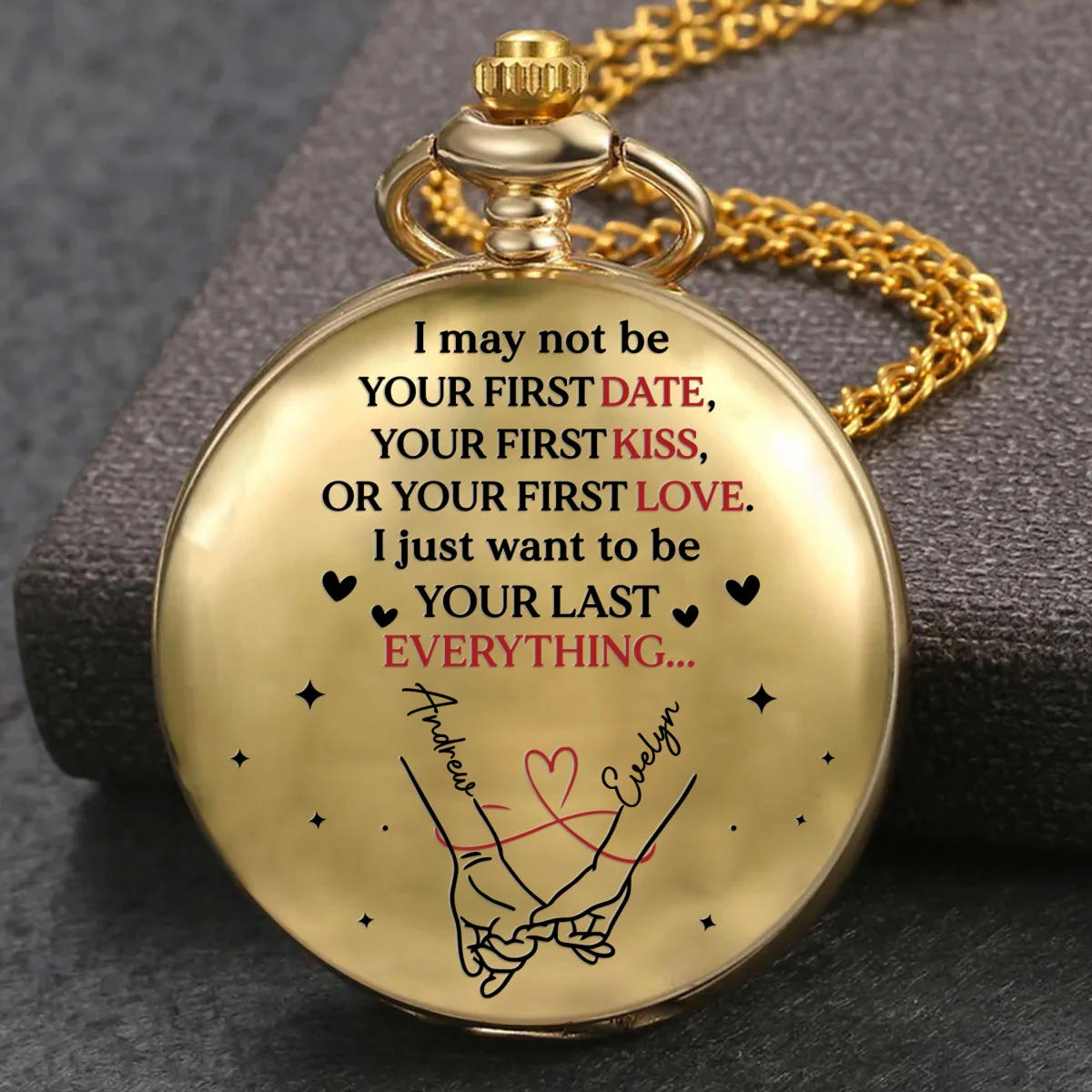 Your Last Everything - Personalized Custom Print Pocket Watch - Image 7
