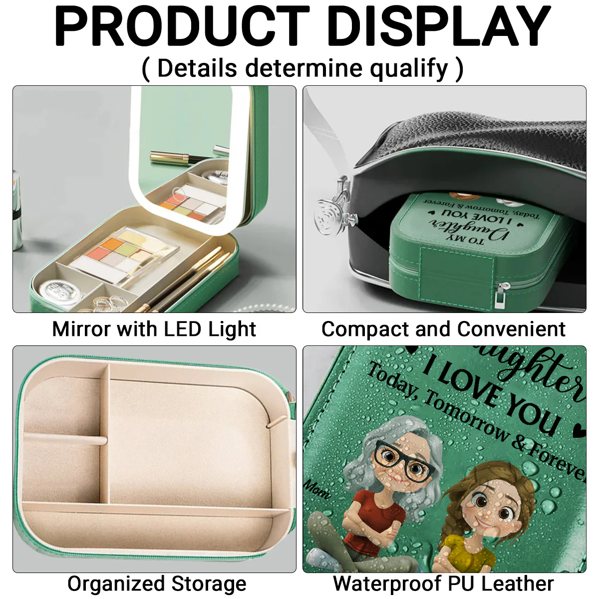 Your Reflection Is Pure Love - Personalized Custom Jewelry Box With LED Mirror - Image 5