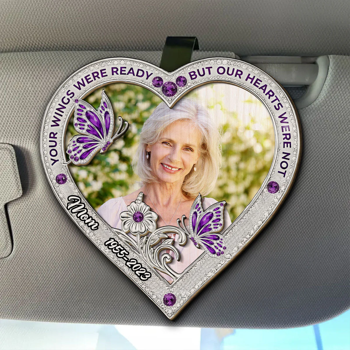 Your Wings Custom Photo 2 - Personalized Custom Car Visor Clip - Image 4