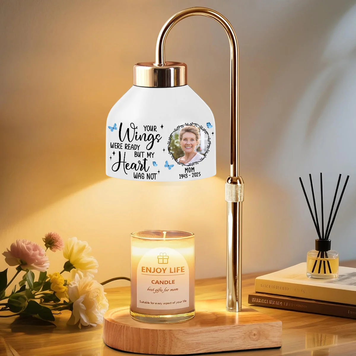 Your Wings Were Ready - Personalized Custom Candle Warmer Lamp