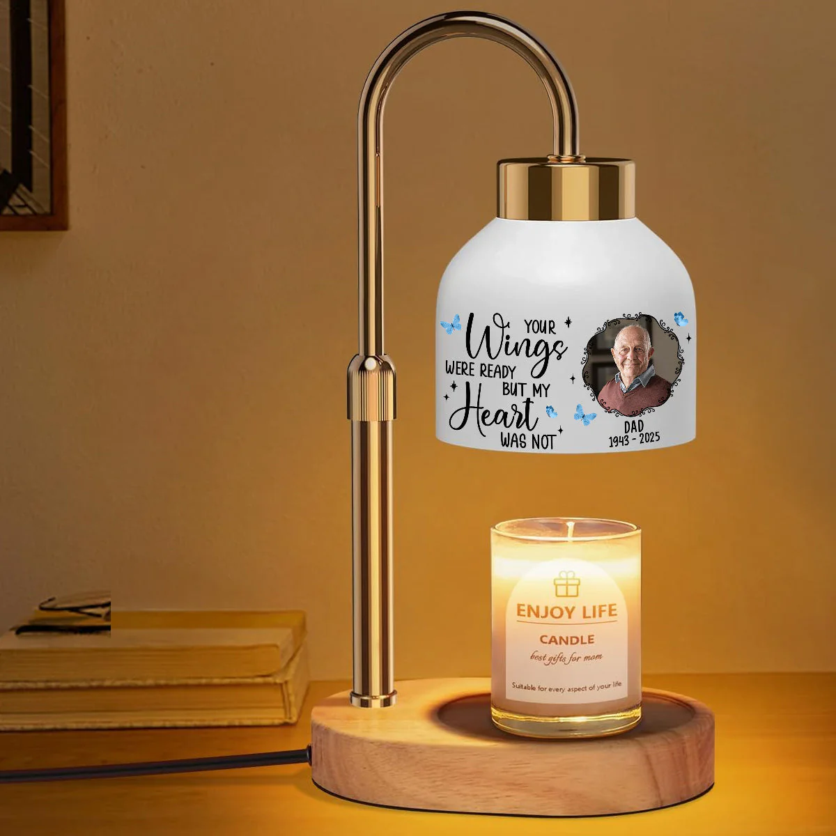 Your Wings Were Ready - Personalized Custom Candle Warmer Lamp - Image 2